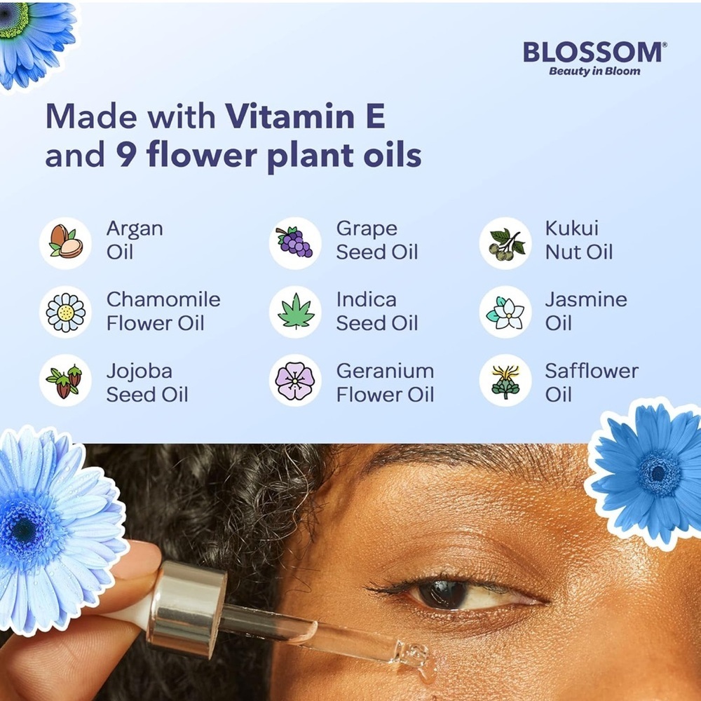 Blossom All-Natural Eye Serum & Face Oil Set - Beauty in Bloom “Power Couple” - Picture 5 of 5